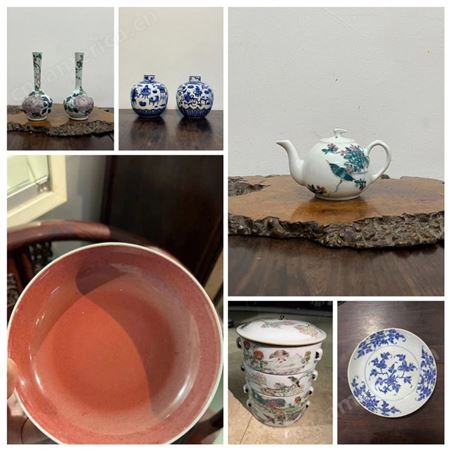 古董瓷器回收 旧物堂回收老瓷器盘子杯子粉彩碗 保密回收当面付款